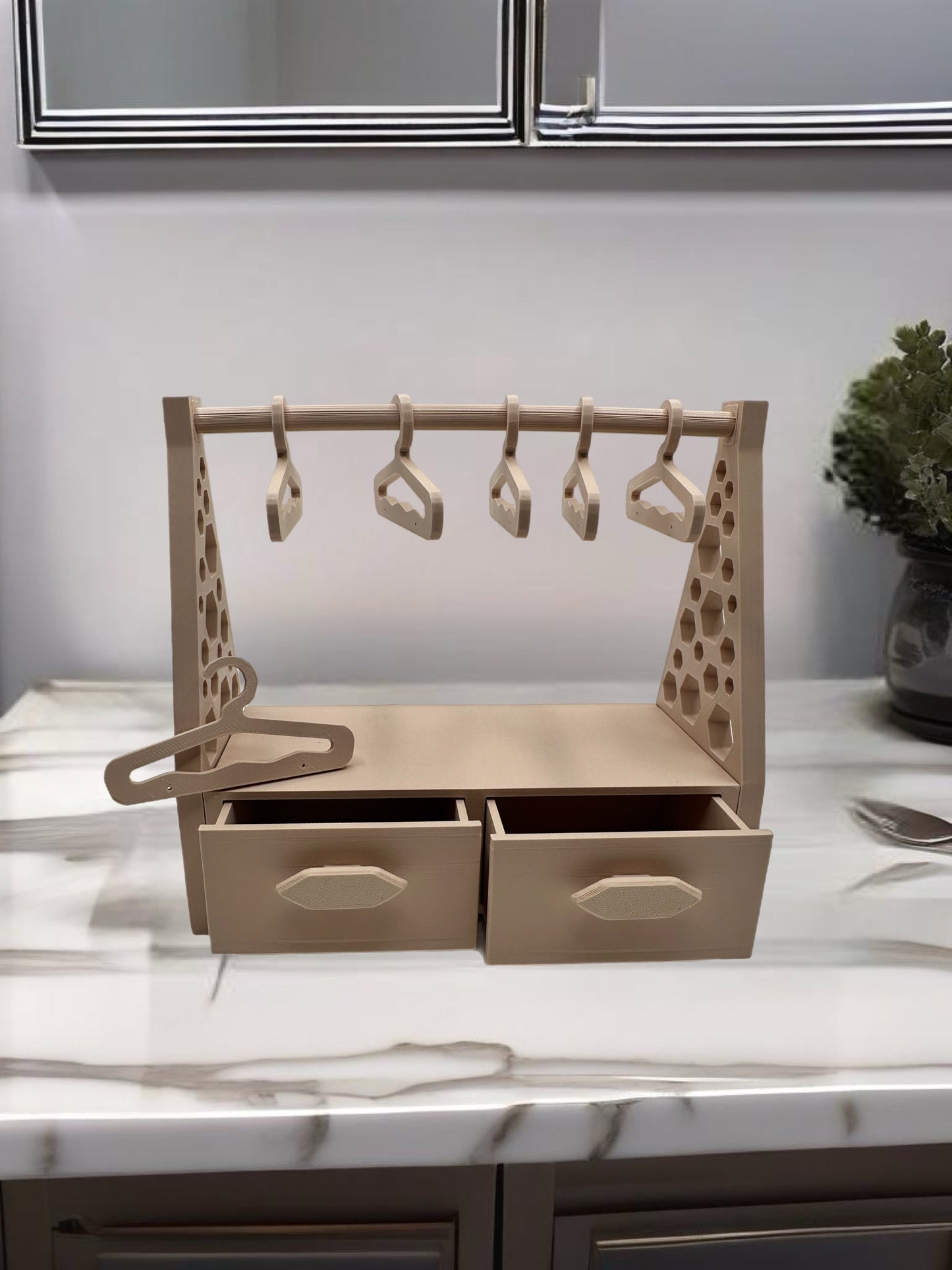 Mini Hanger Jewelry Organizer – 3D Printed Storage Rack
