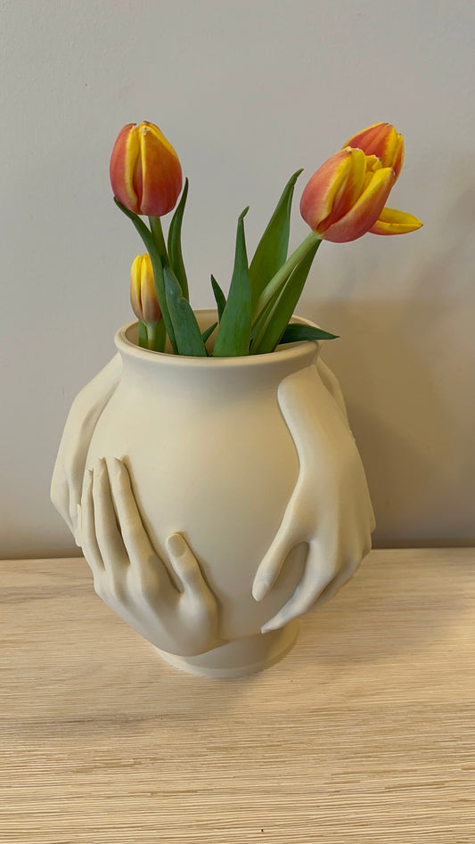 Compact symbolic vase for gifting or shelf display