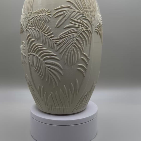 Minimalist palm tree vase for fresh or dried flowers