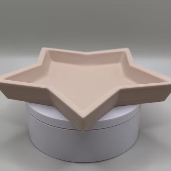 Beige star-shaped organizer tray in western-inspired minimalist style